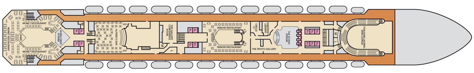 Cubierta 4 Carnival Conquest