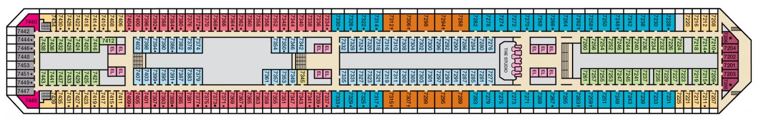 Cubierta 7 Carnival Conquest