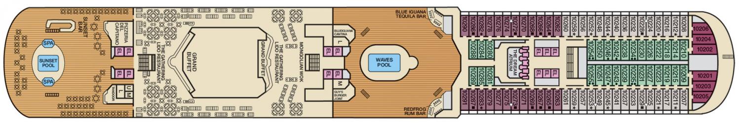 Cubierta 10 Carnival Dream