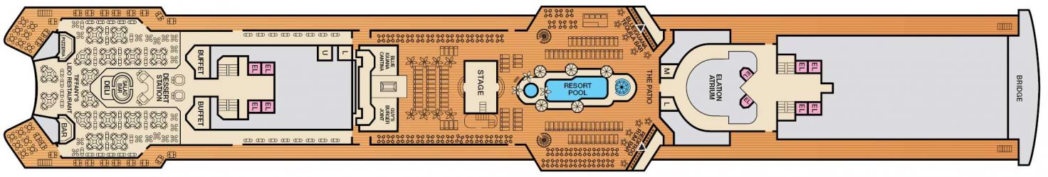 Cubierta 10 Carnival Elation