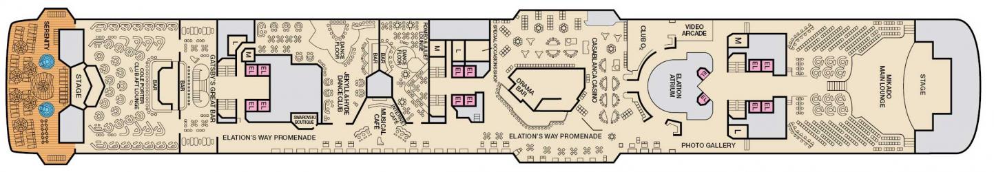Cubierta 9 Carnival Elation