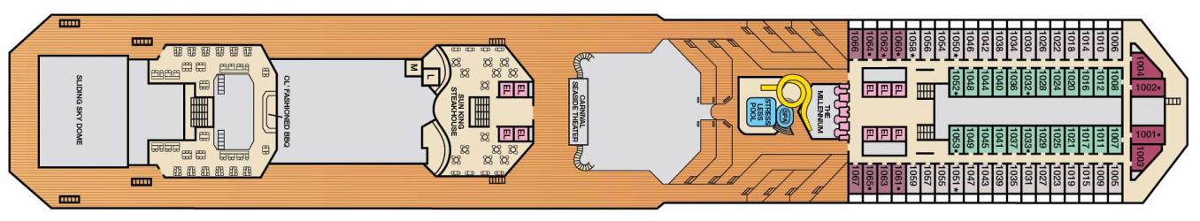 Cubierta 10 Carnival Freedom