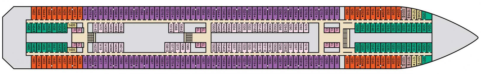 Cubierta 1 Carnival Freedom