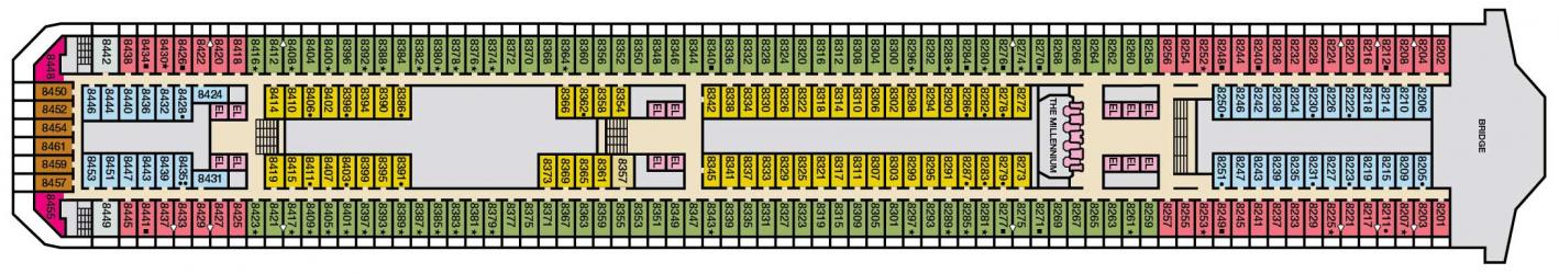 Cubierta 8 Carnival Freedom