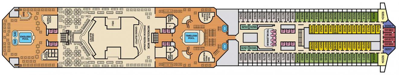 Cubierta 9 Carnival Freedom