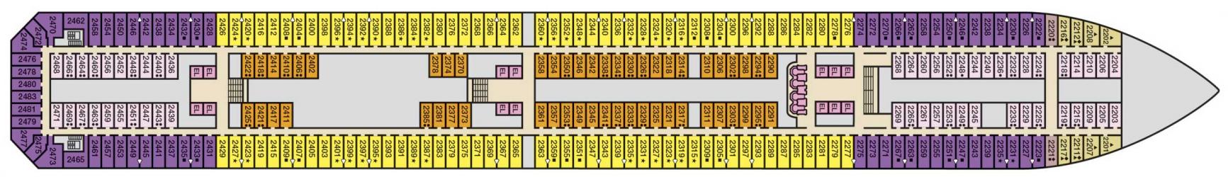 Cubierta 2 Carnival Glory