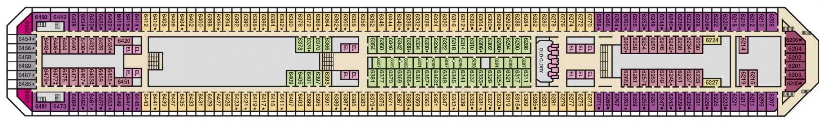 Cubierta 6 Carnival Glory