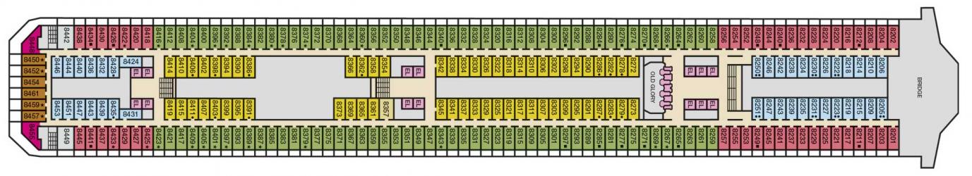 Cubierta 8 Carnival Glory