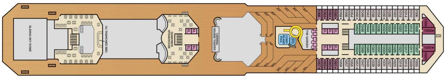 Cubierta 10 Carnival Liberty