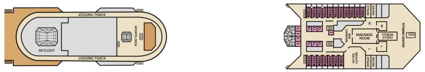 Cubierta 11 Carnival Liberty