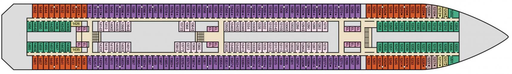 Cubierta 1 Carnival Liberty