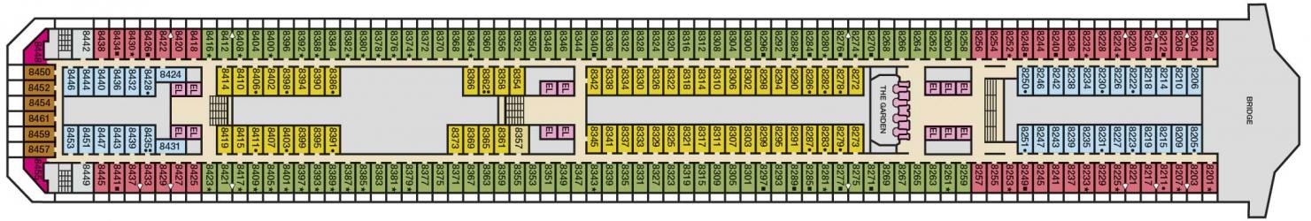 Cubierta 8 Carnival Liberty