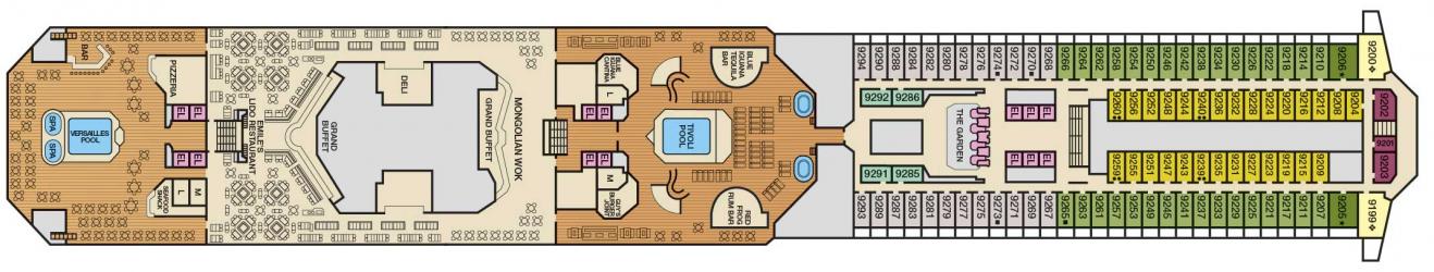 Cubierta 9 Carnival Liberty