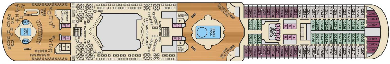 Cubierta 10 Carnival Magic