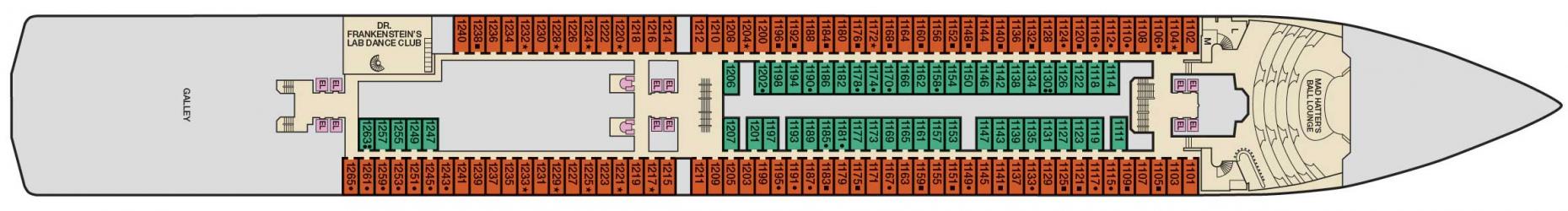 Cubierta 1 Carnival Miracle