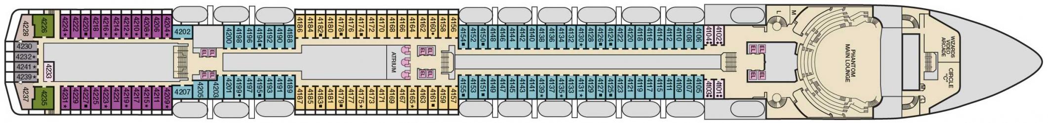 Cubierta 4 Carnival Miracle