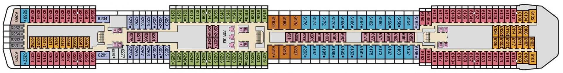 Cubierta 6 Carnival Miracle