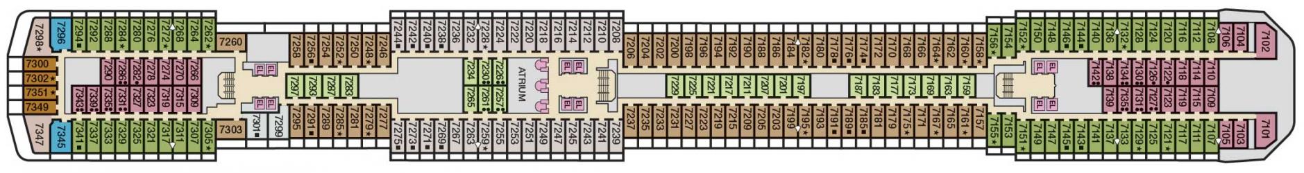 Cubierta 7 Carnival Miracle