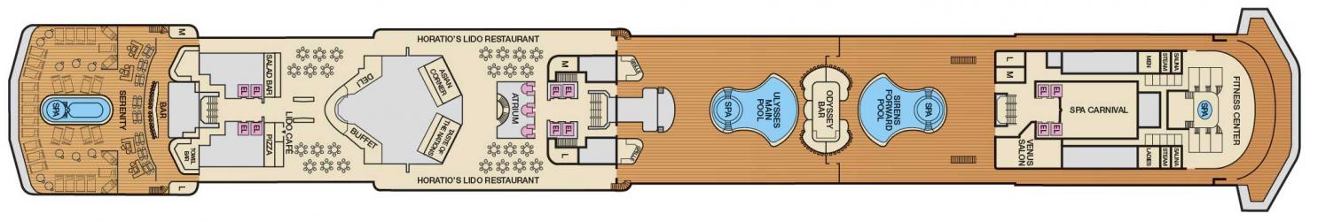 Cubierta 9 Carnival Miracle