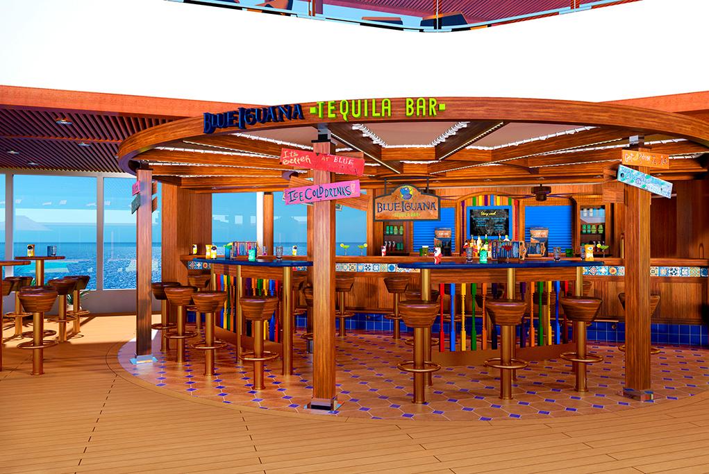 Blue Iguana Cantina Bar Carnival Panorama