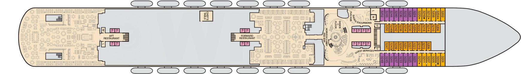 Cubierta 3 Carnival Panorama