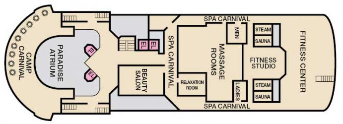 Cubierta 12 Carnival Paradise