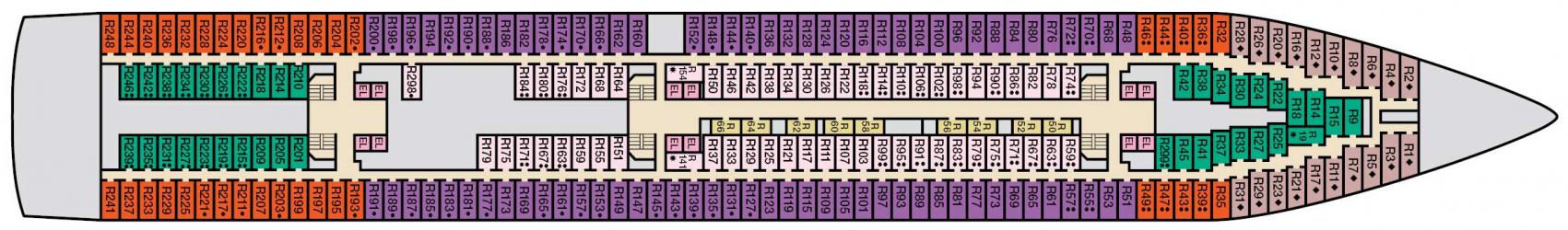 Cubierta 4 Carnival Paradise