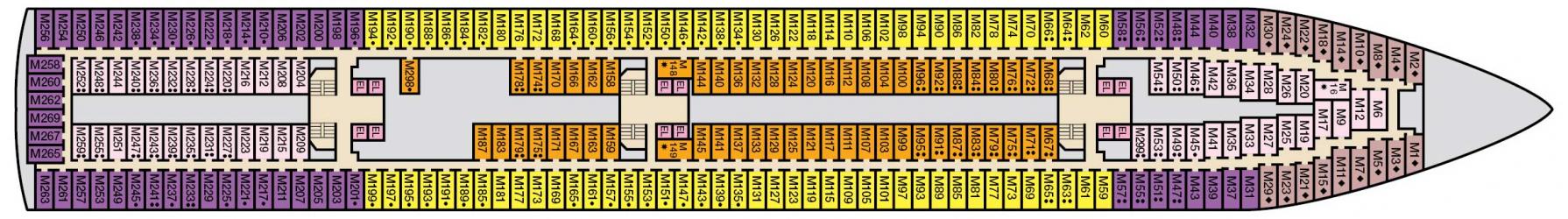 Cubierta 5 Carnival Paradise