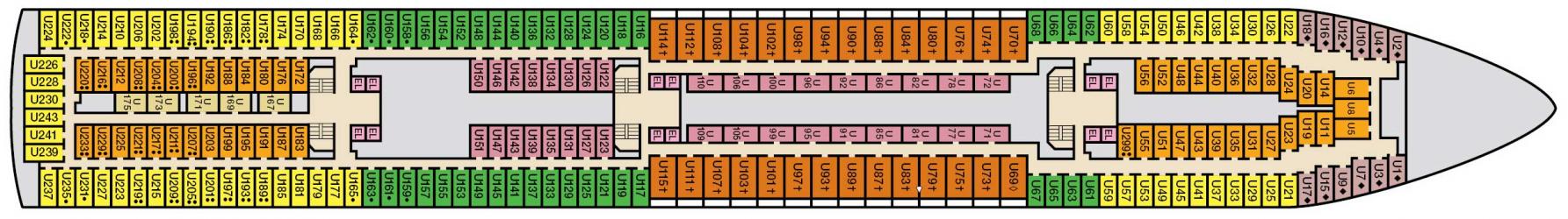 Cubierta 6 Carnival Paradise