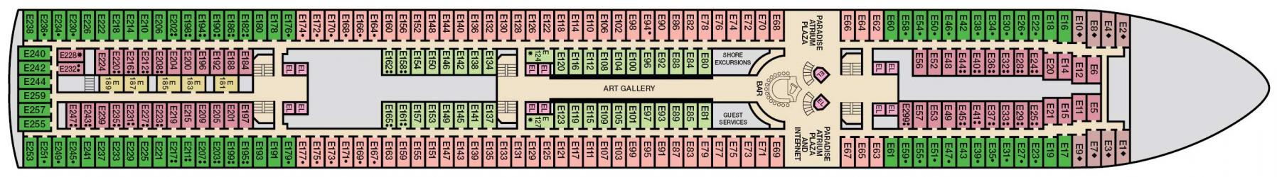 Cubierta 7 Carnival Paradise
