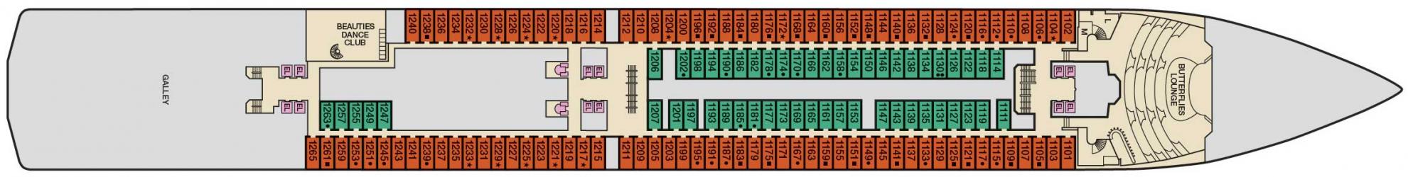 Cubierta 1 Carnival Pride