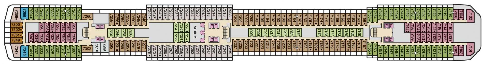 Cubierta 7 Carnival Pride