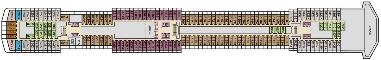 Cubierta 8 Carnival Pride