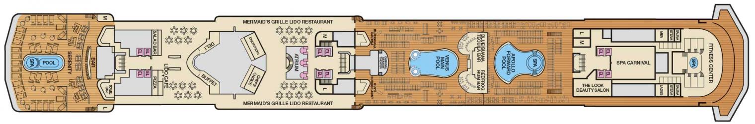 Cubierta 9 Carnival Pride