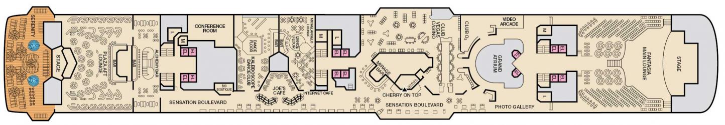 Cubierta 9 Carnival Sensation