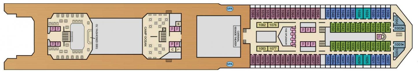 Cubierta 10 Carnival Splendor