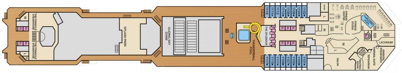 Cubierta 11 Carnival Splendor