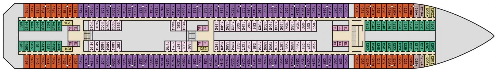 Cubierta 1 Carnival Splendor