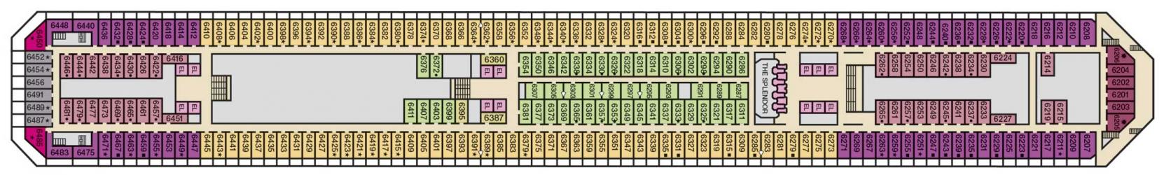 Cubierta 6 Carnival Splendor