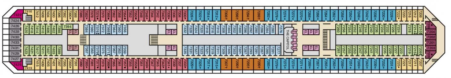 Cubierta 7 Carnival Triumph