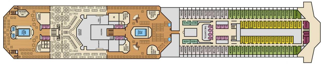Cubierta 9 Carnival Triumph