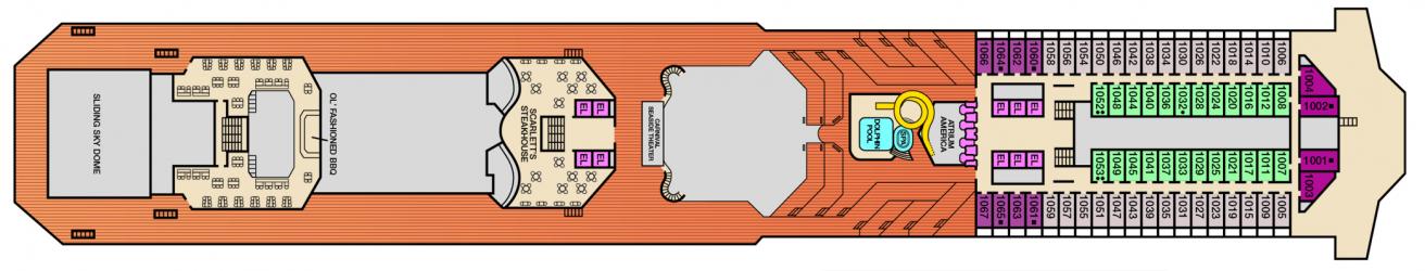 Cubierta 10 Carnival Valor