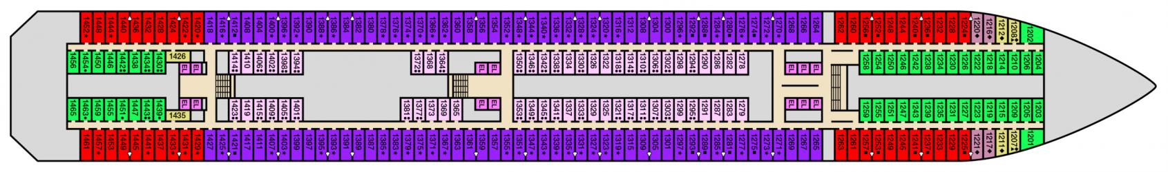 Cubierta 1 Carnival Valor