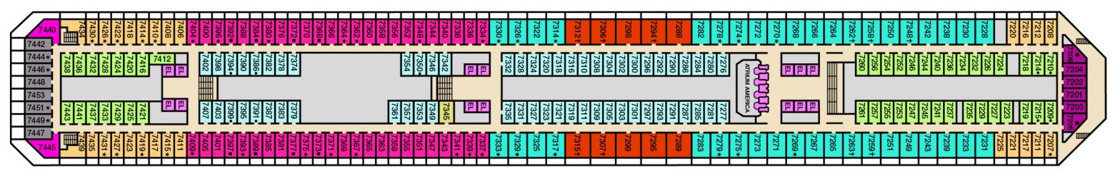 Cubierta 7 Carnival Valor