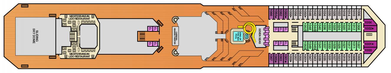 Cubierta 10 Carnival Victory