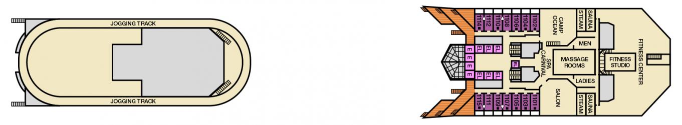 Cubierta 11 Carnival Victory