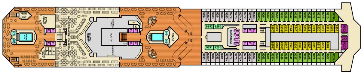 Cubierta 9 Carnival Victory