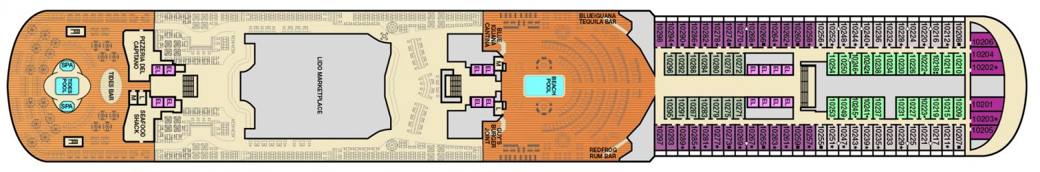 Cubierta 10 Carnival Vista