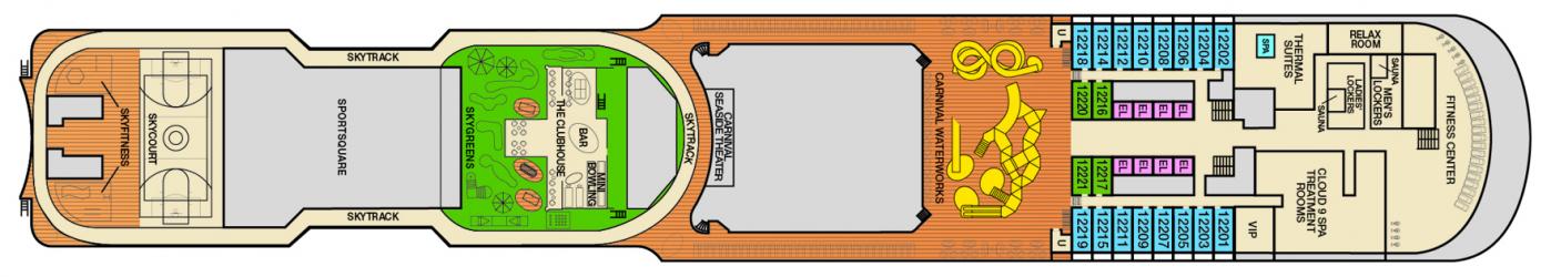 Cubierta 12 Carnival Vista