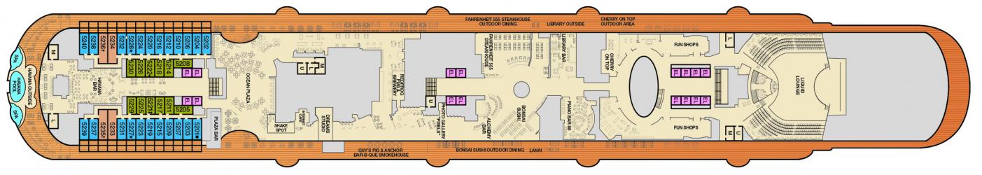 Cubierta 5 Carnival Vista